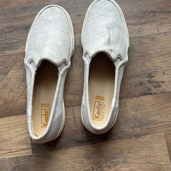 Keds Slip On Sneakers Gray Heathered Jersey Dream Foam Women Size 10 - Picture 3 of 4